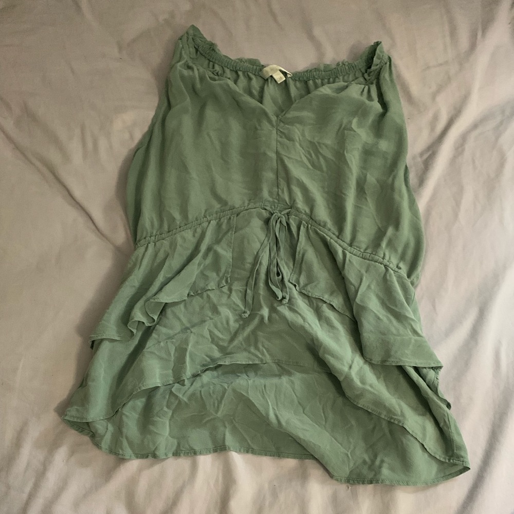 Green Short Sleeve Top